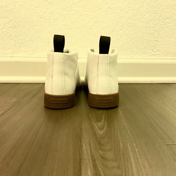 NWOB Blackstone genuine leather high top sneakers sz EU 37 US 7 - Picture 4 of 7